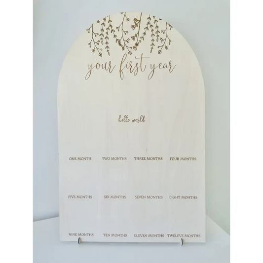 Birthday Board - Floral - Timber Tinkers