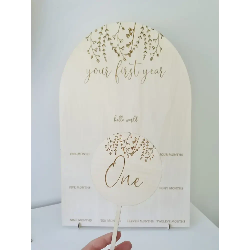 Birthday Board - Floral - Timber Tinkers