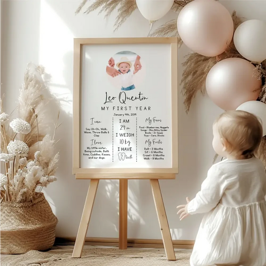 Birthday Board - My First Year Circle - Timber Tinkers