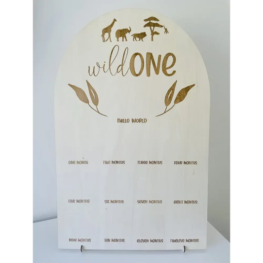 Birthday Board - Safari - Timber Tinkers