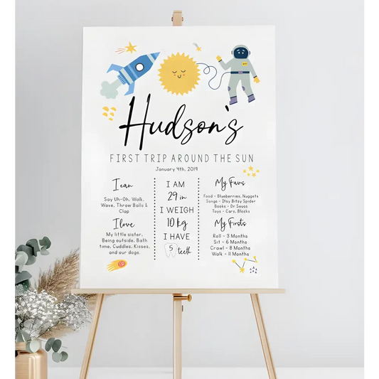 Birthday Board - Space - Timber Tinkers