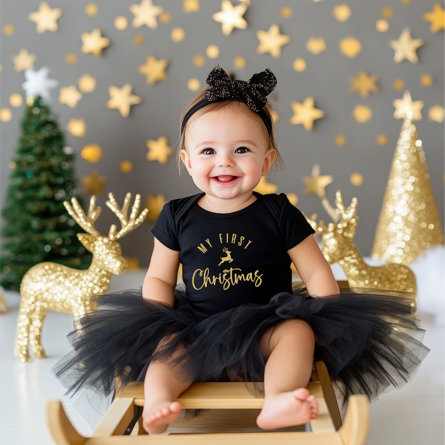 My First Christmas Reindeer Onesie - Multiple Colours