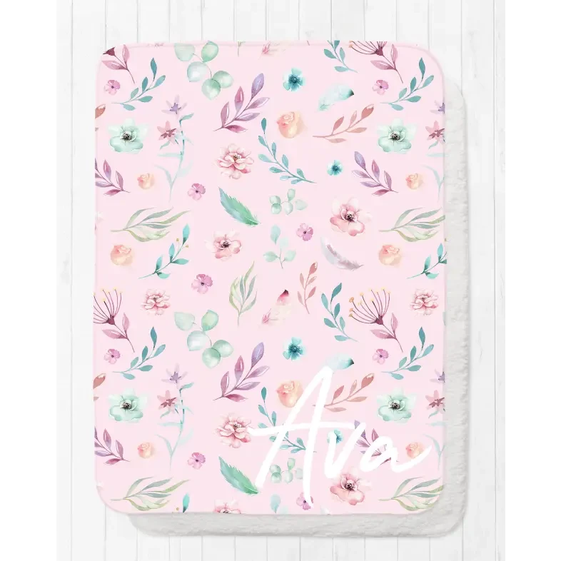 Blanket - Pink Floral - Timber Tinkers