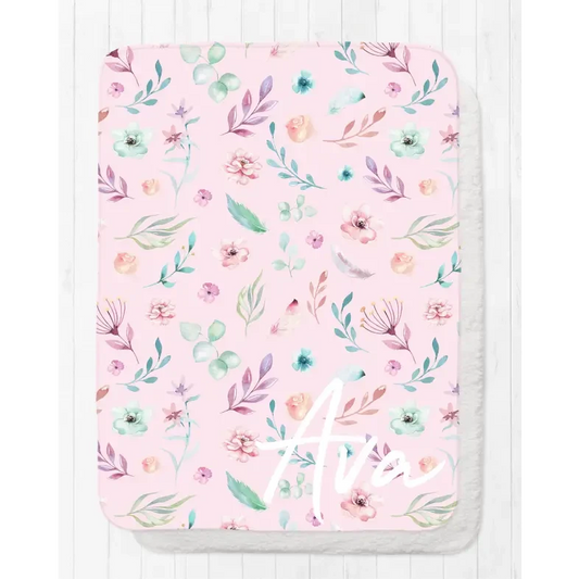 Blanket - Pink Floral - Timber Tinkers