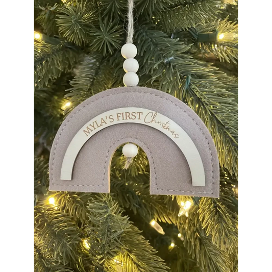 Boho Rainbow Ornament - Timber Tinkers