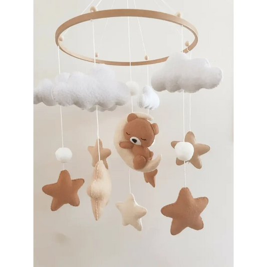 Brown Teddy Nursery Mobile - Timber Tinkers