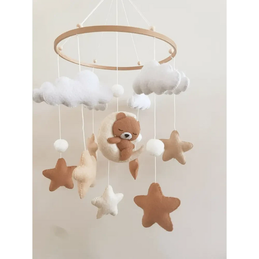 Brown Teddy Nursery Mobile - Timber Tinkers