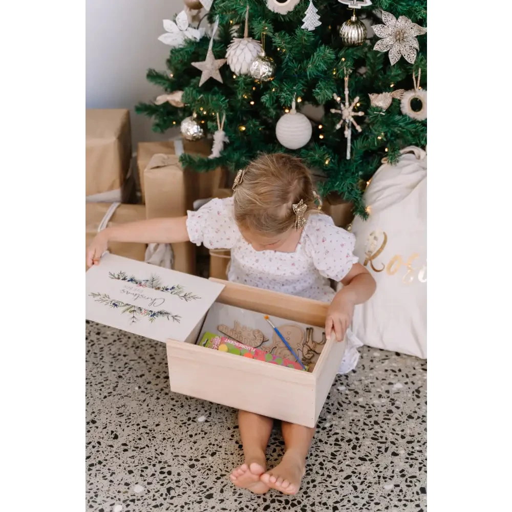 Christmas Box - Christmas Floral - Timber Tinkers