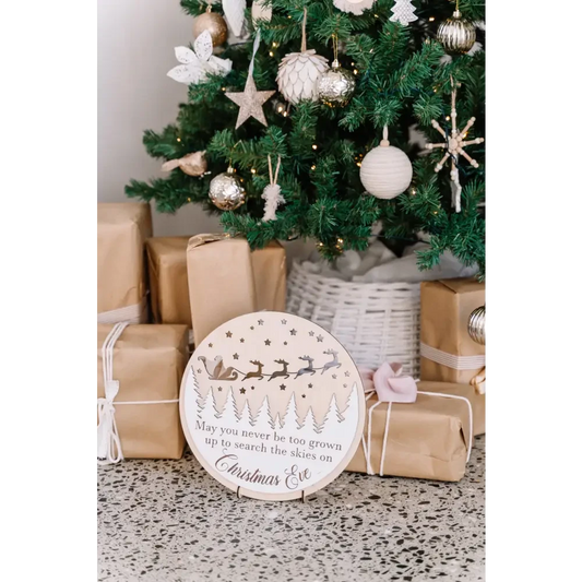 Christmas Eve Sign - Timber Tinkers