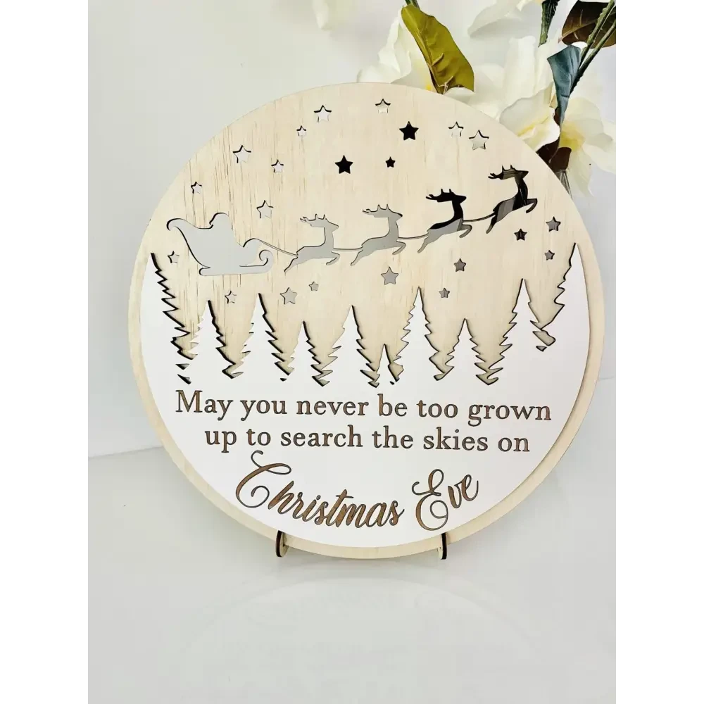 Christmas Eve Sign - Timber Tinkers