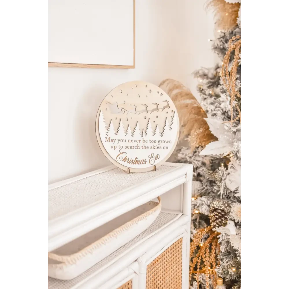 Christmas Eve Sign - Timber Tinkers