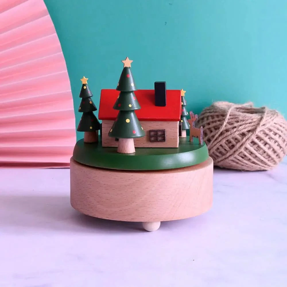 Christmas Music Box - Santa House - Timber Tinkers