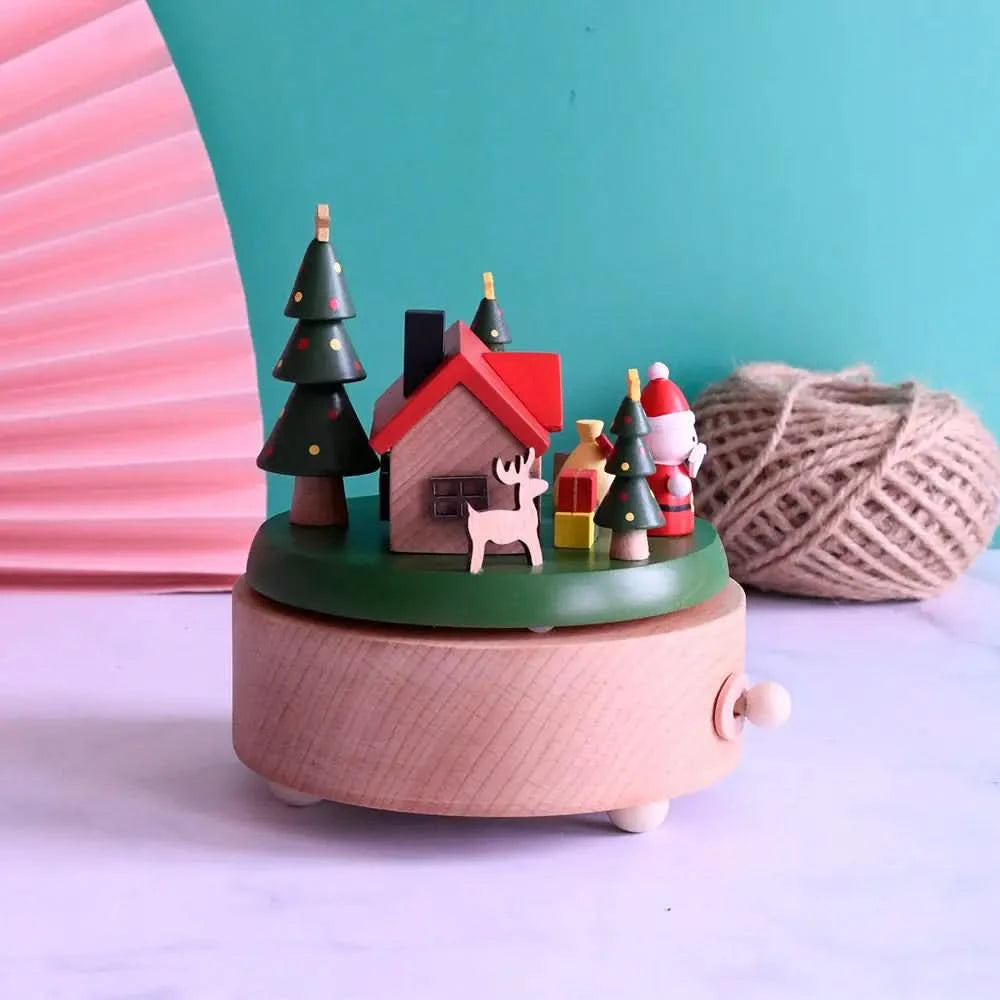 Christmas Music Box - Santa House - Timber Tinkers