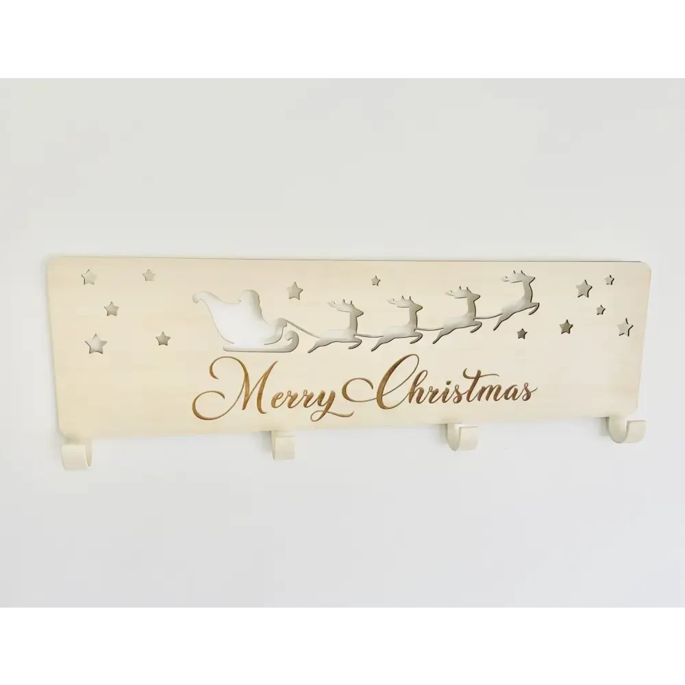 Christmas Stocking Hanger - Santa Sleigh
