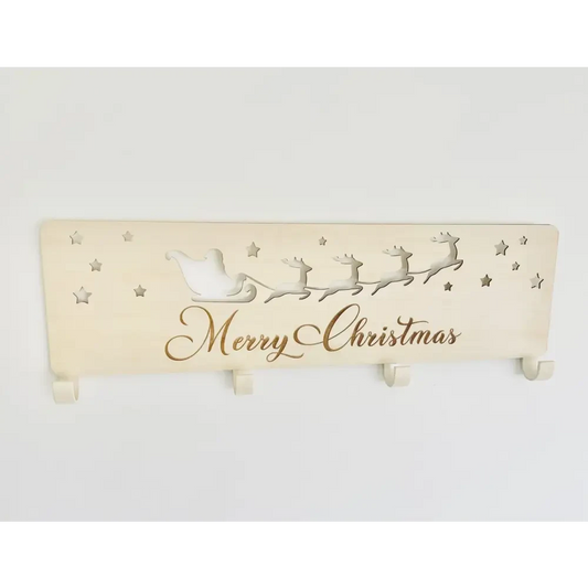 Christmas Stocking Hanger - Santa Sleigh