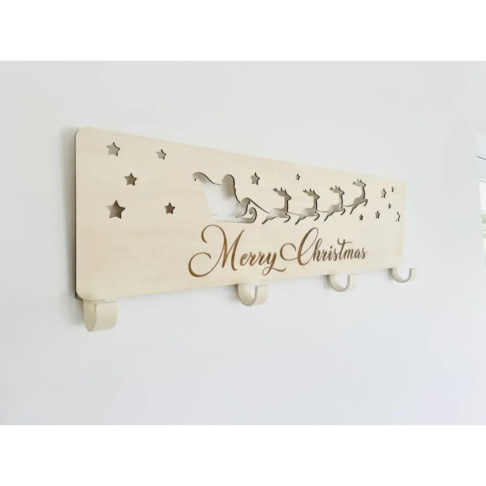 Christmas Stocking Hanger - Santa Sleigh