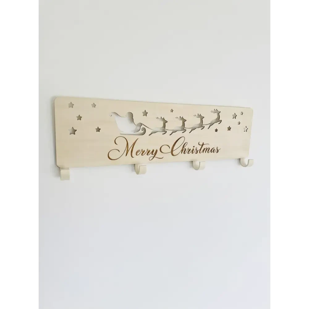 Christmas Stocking Hanger - Santa Sleigh