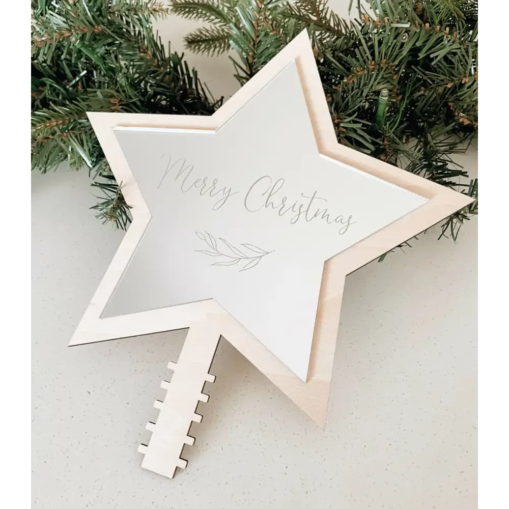 Christmas Tree Topper - Leaf - Timber Tinkers