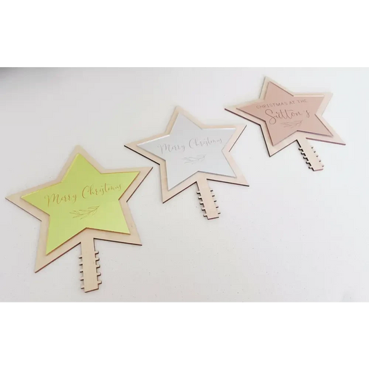 Christmas Tree Topper - Leaf - Timber Tinkers