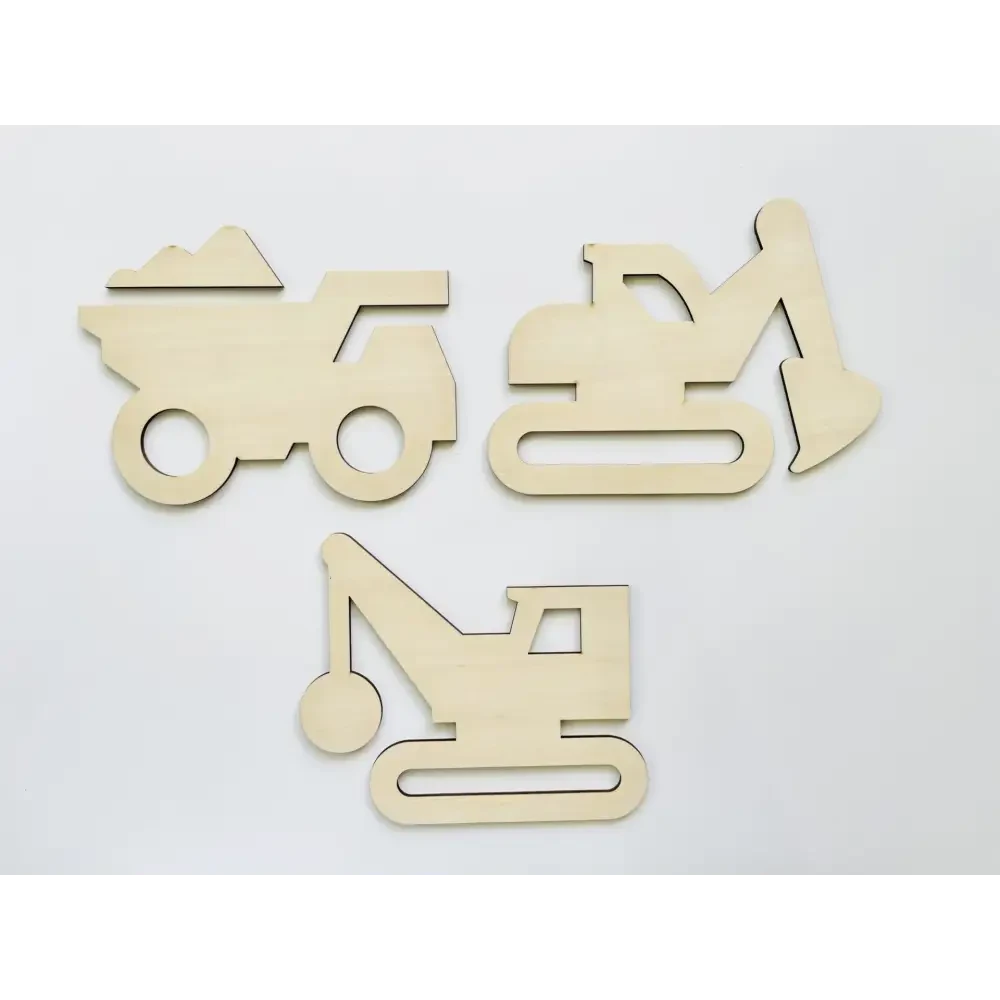 Construction Vehicles Wall Decals - Timber Tinkers