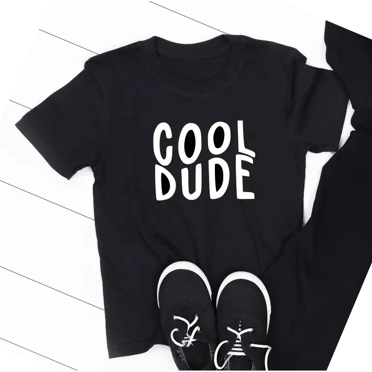 Cool Dude Black TSHIRT - Size 5
