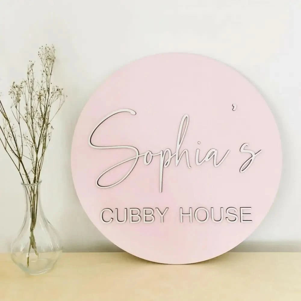 Cubby House Sign - Timber Tinkers