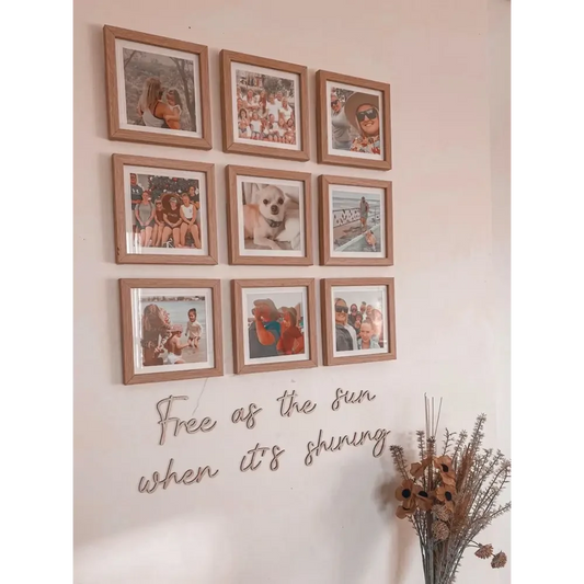 Custom Wall Script LARGE (1.4m Length) - Timber Tinkers