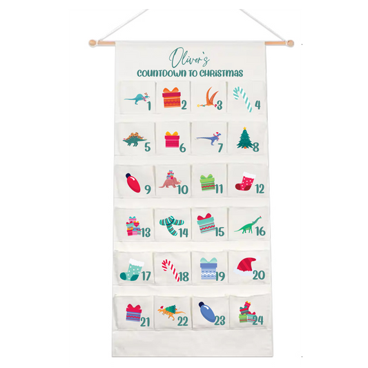 Personalised Large Christmas Advent Calendar - Dinos