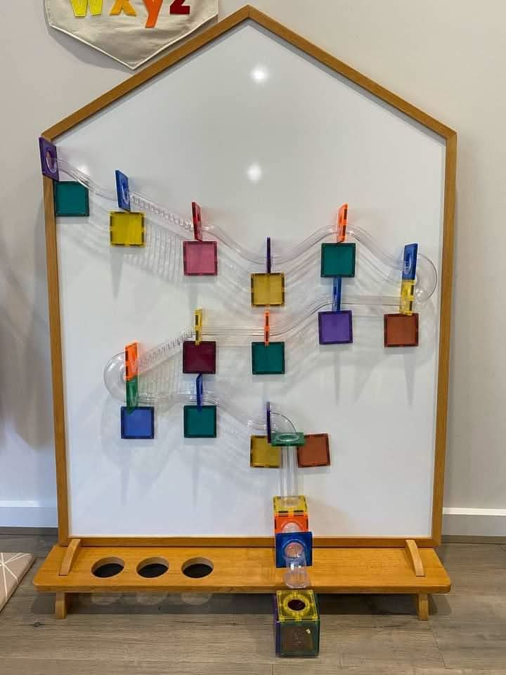 Double-Sided Board with Stand -Solid Teakwood