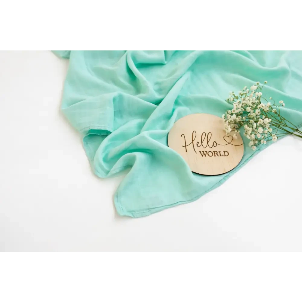 Dream Big Little One Mint Muslin Swaddle - Timber Tinkers