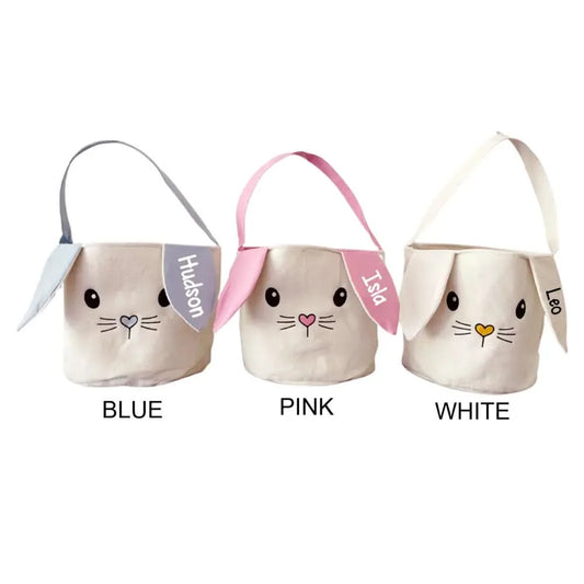 Easter Bunny Basket Heart- Blue - Timber Tinkers