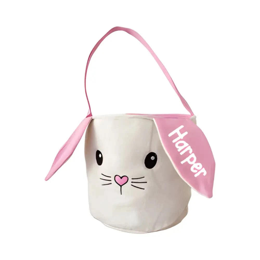 Easter Bunny Basket Heart- Blue - Timber Tinkers