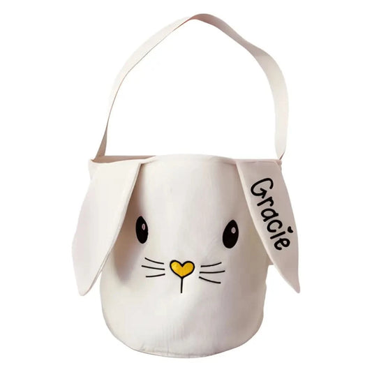 Easter Bunny Basket Heart- Blue - Timber Tinkers