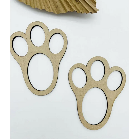 Easter Bunny Foot Prints - Timber Tinkers