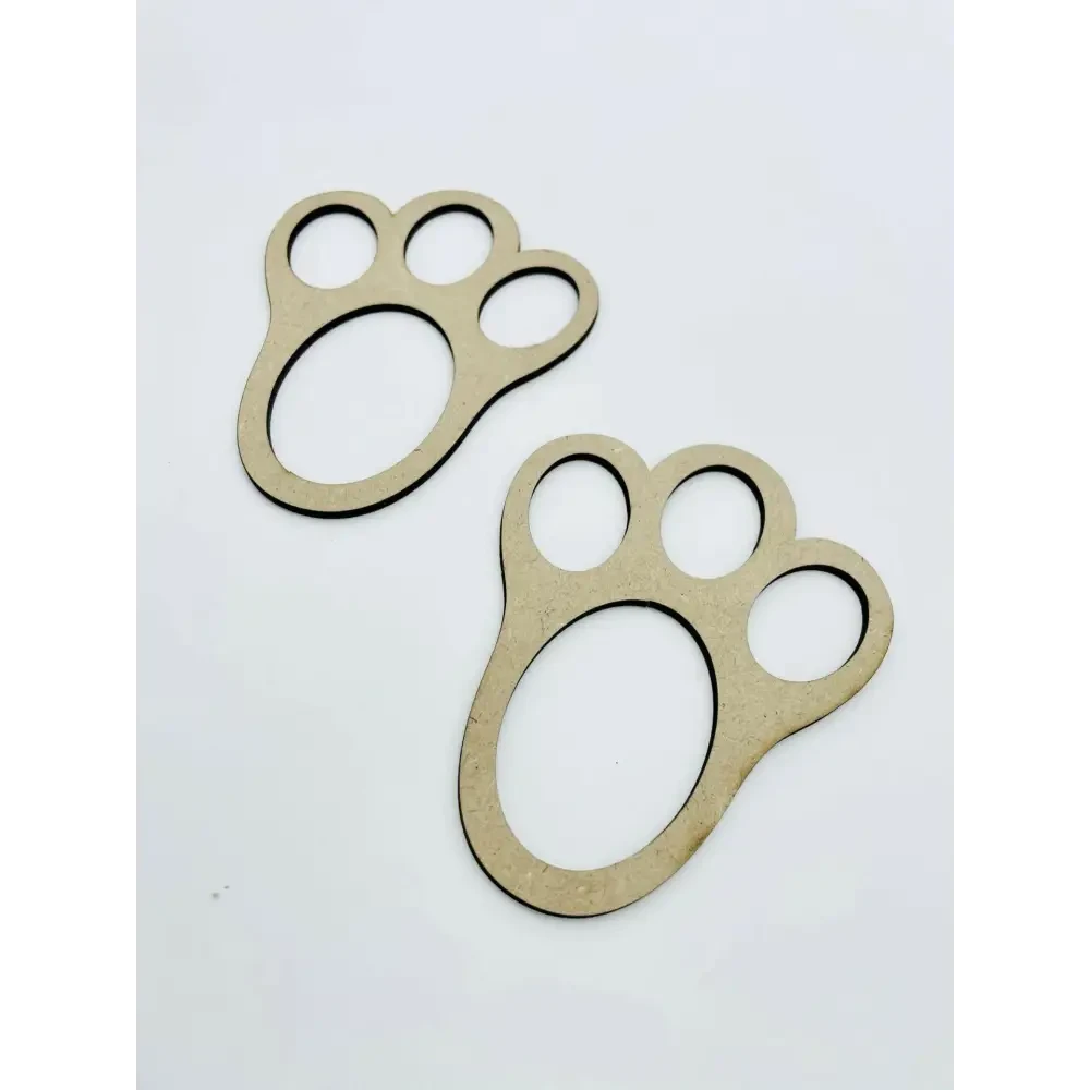 Easter Bunny Foot Prints - Timber Tinkers