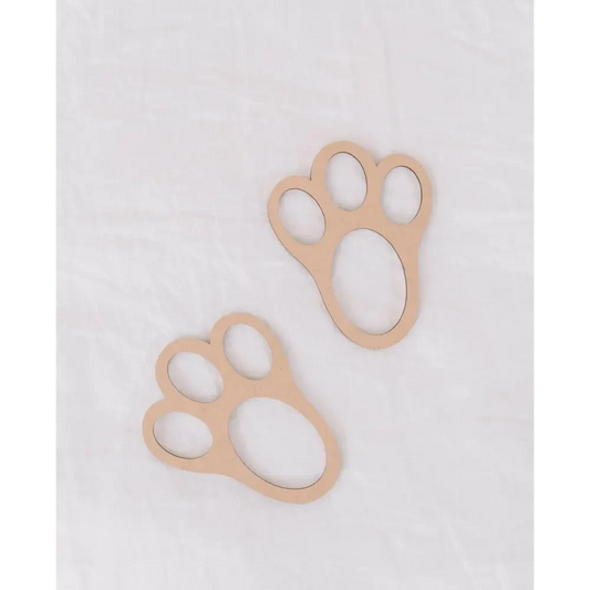 Easter Bunny Foot Prints - Timber Tinkers