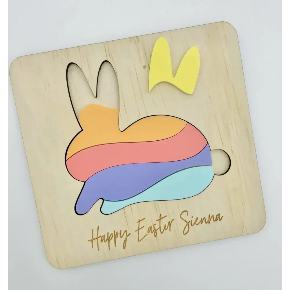 Easter Bunny Puzzle - Timber Tinkers