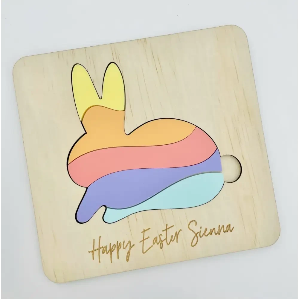 Easter Bunny Puzzle - Timber Tinkers
