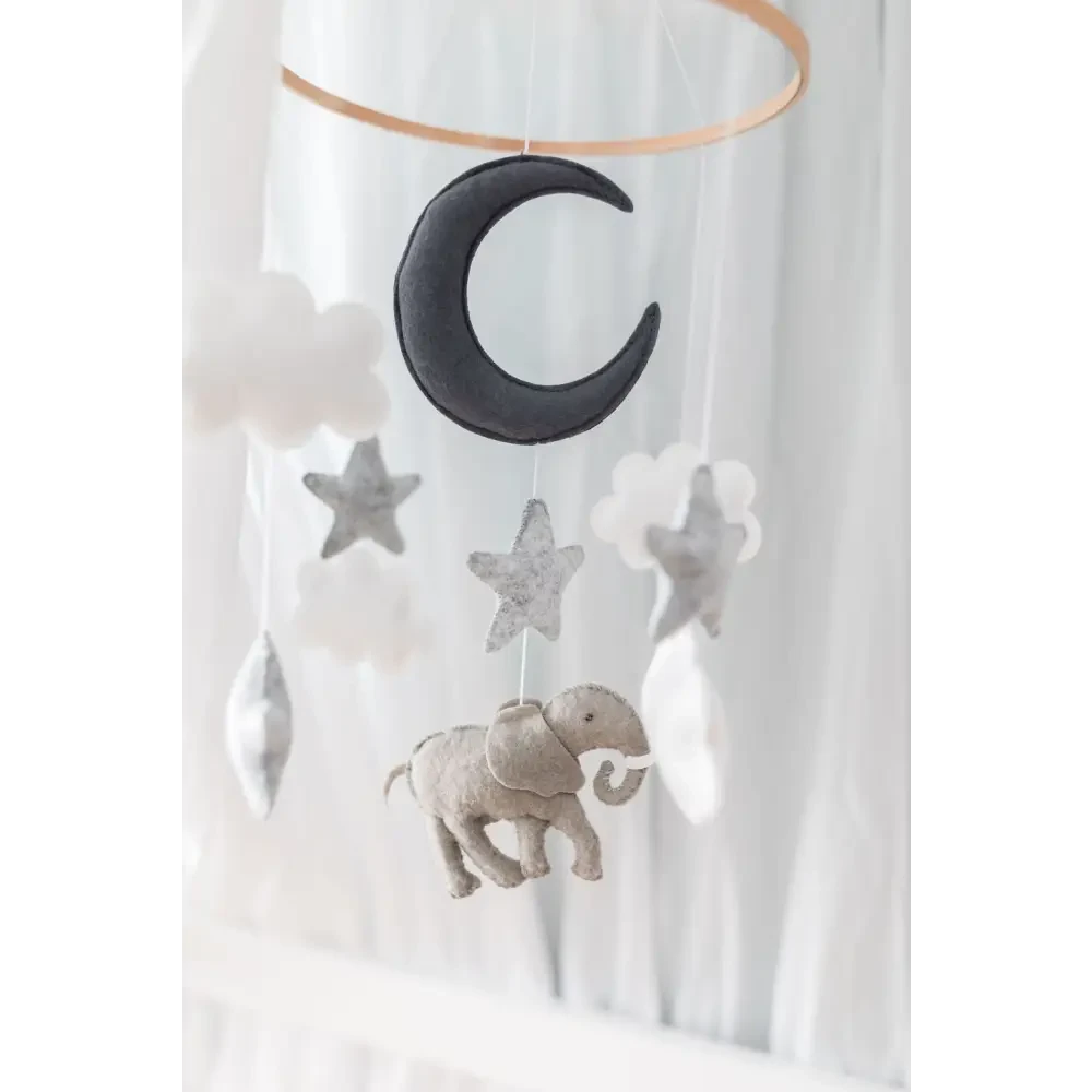 Elephant Nursery Mobile - Timber Tinkers