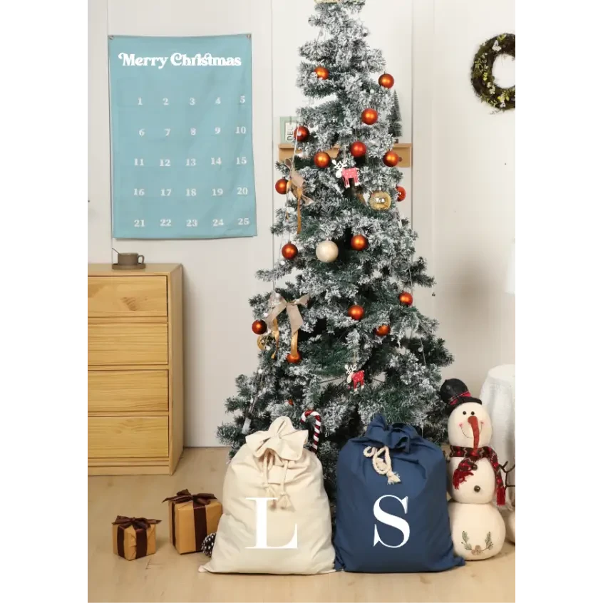 Extra Large Merry Christmas Advent Calendar - MINT - Timber Tinkers