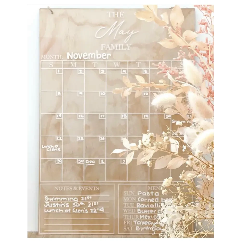 Family Calendar - Classic Design - Timber Tinkers