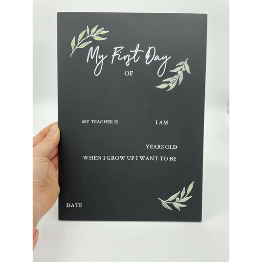 First Day of School Board - Leaf - Timber Tinkers