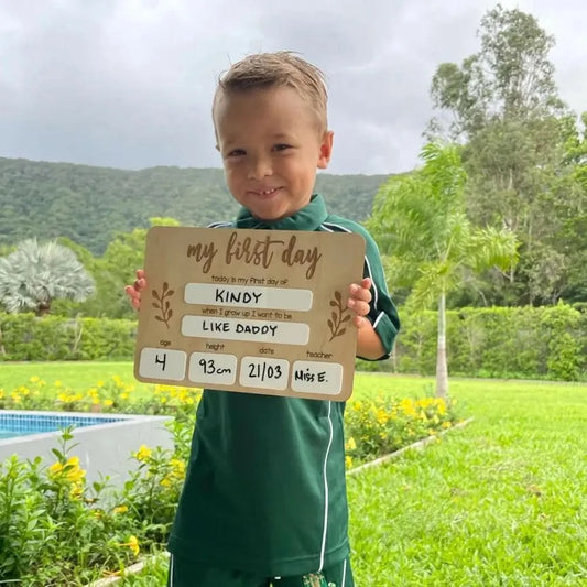 First Day of School Board - Whiteboard - Timber Tinkers