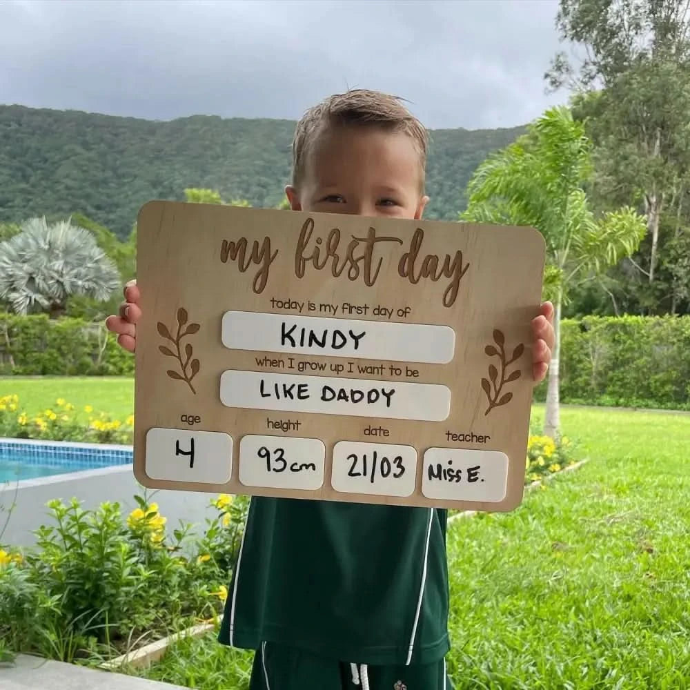 First Day of School Board - Whiteboard - Timber Tinkers