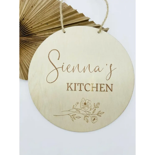 Floral Kitchen Sign - Timber Tinkers