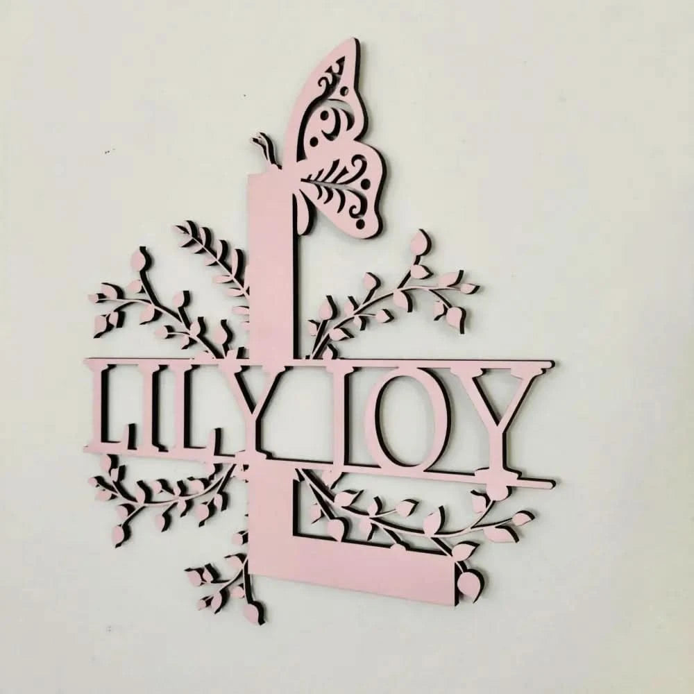Floral Letter Name - Timber Tinkers