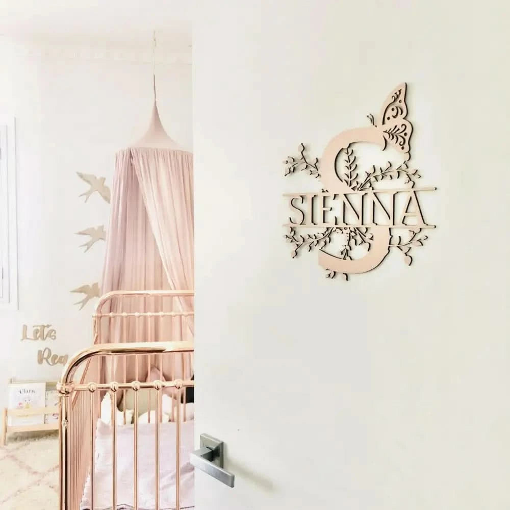Floral Letter Name - Timber Tinkers