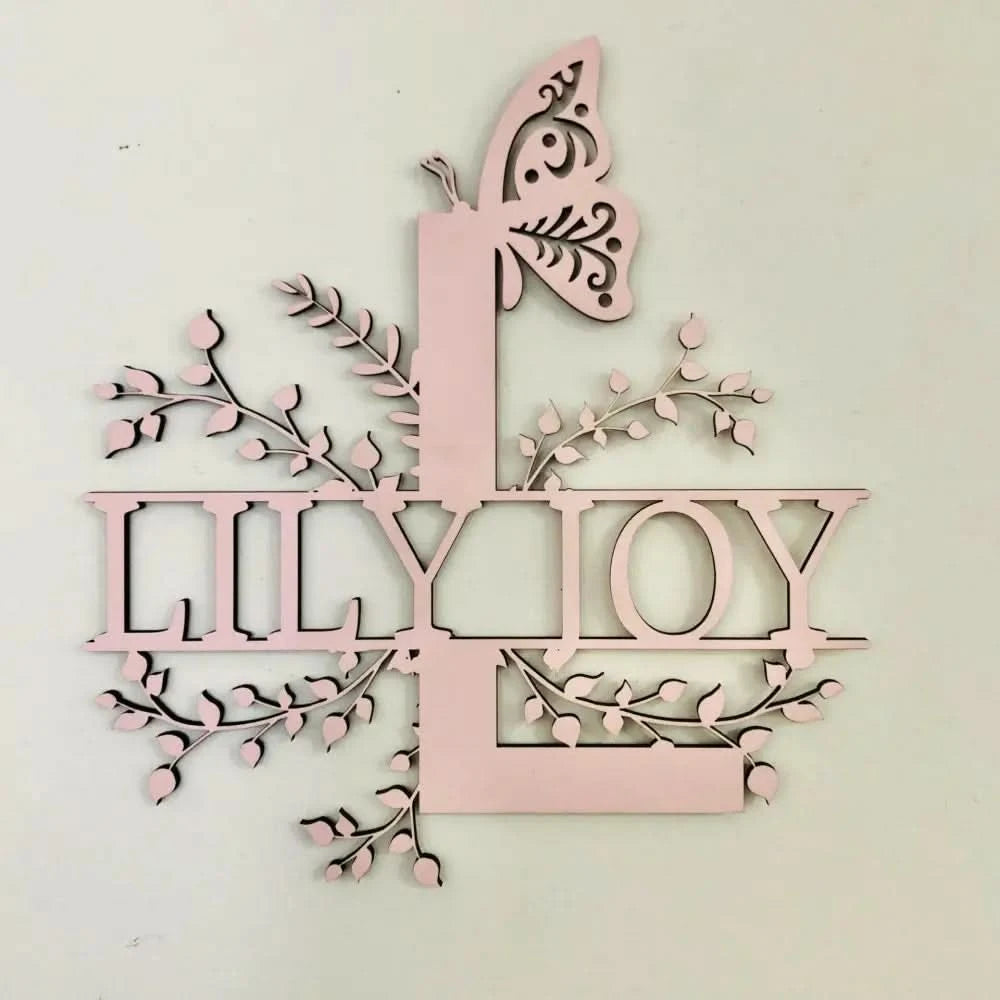 Floral Letter Name - Timber Tinkers