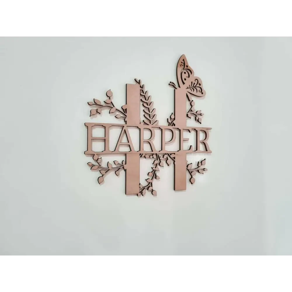 Floral Letter Name - Timber Tinkers