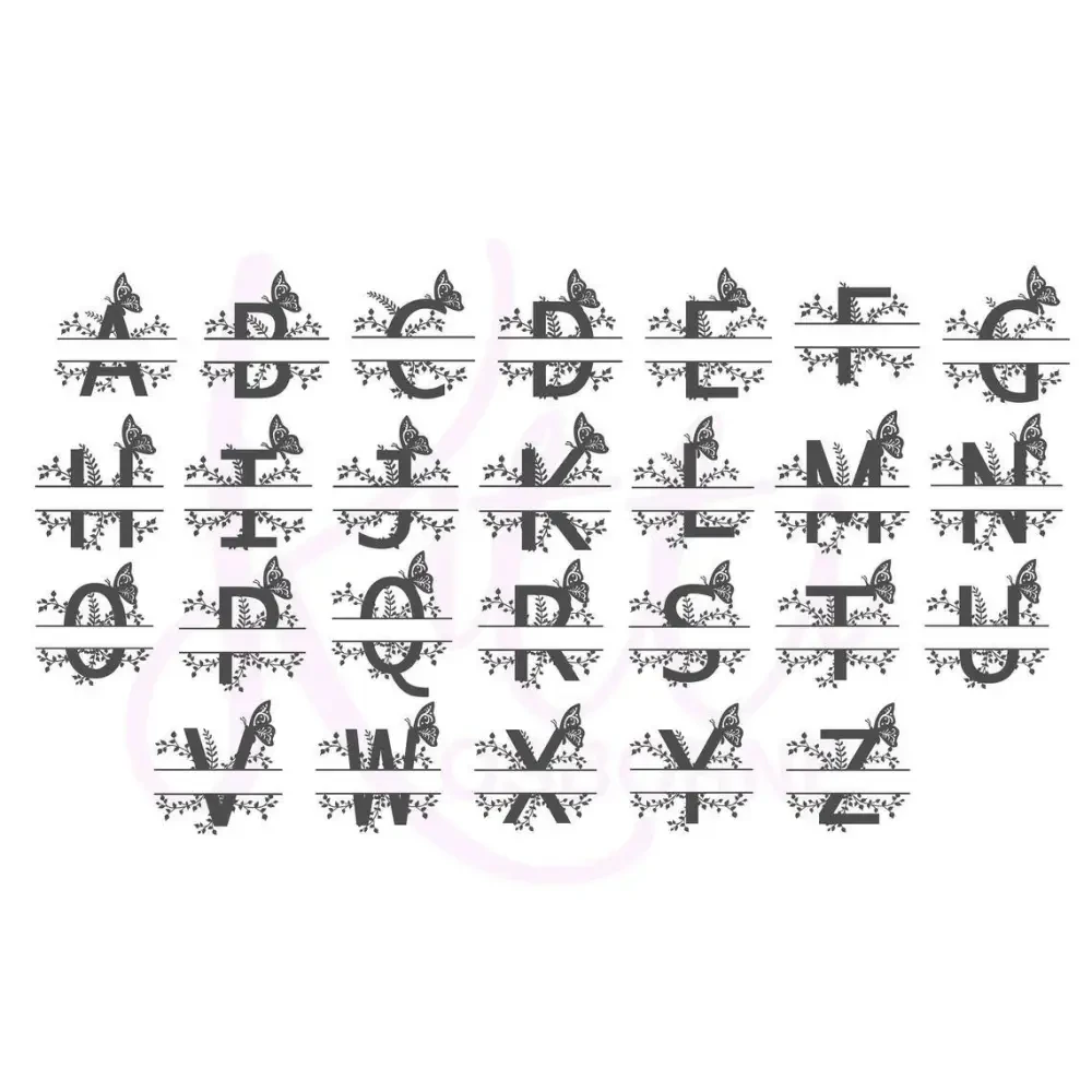 Floral Letter Name - Timber Tinkers